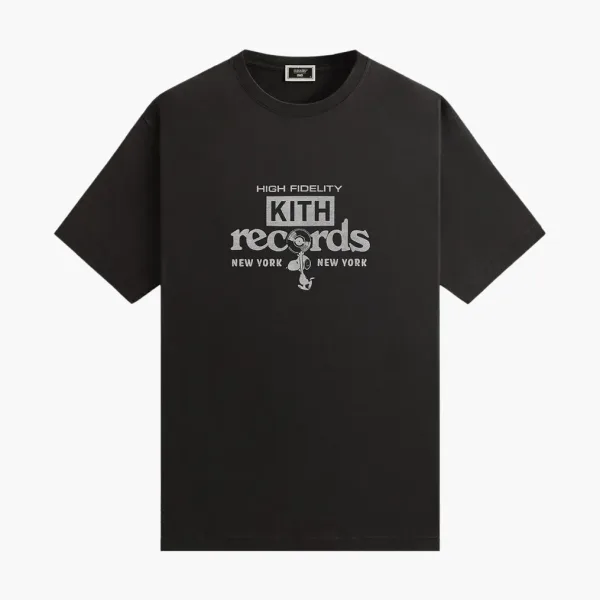 Kith For Peanuts High Fidelity Vintage Tee Black