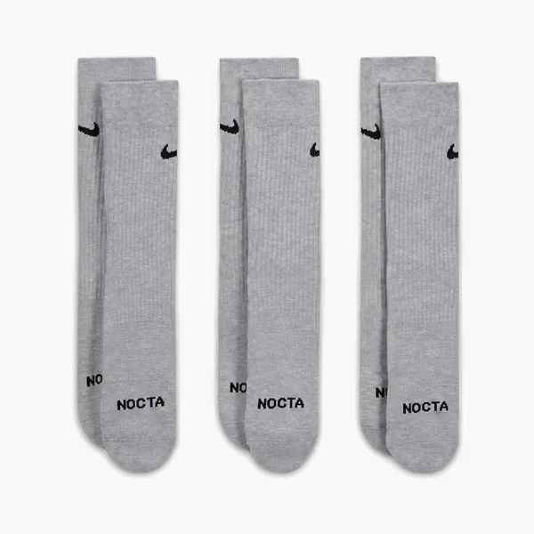 Nike x NOCTA Crew Socks 3-Pack Grey