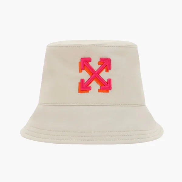Off-White Arrow Bucket Hat White/Fuchsia