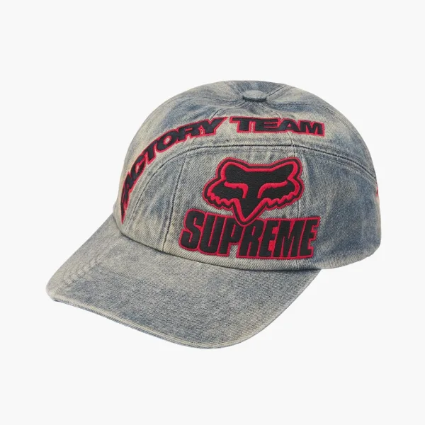 Supreme x Fox Racing 6-Panel Denim