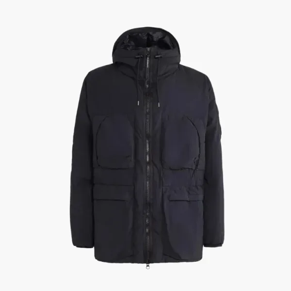 C.P. Company Down Jacket With A Hood Black