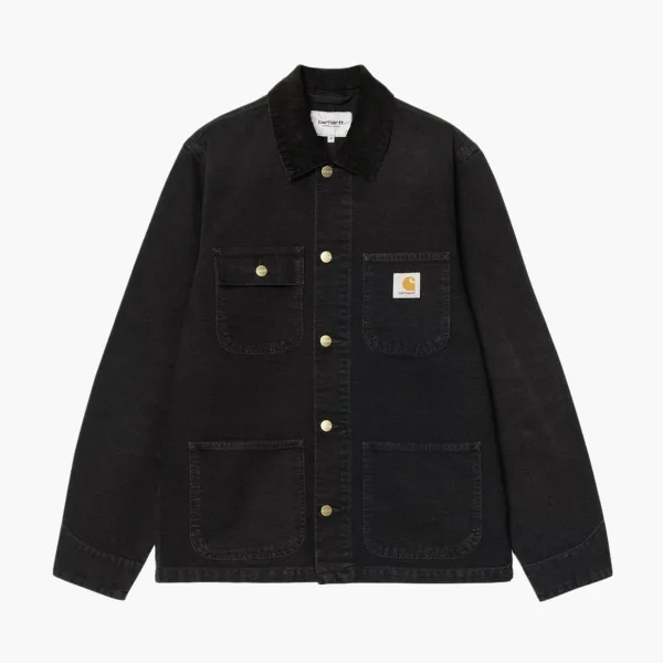 Carhartt WIP Michigan Coat Black Stone Washed