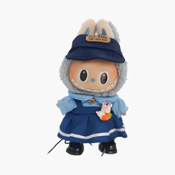 Pop Mart Labubu The Monsters Genki Bunny Blue Outfit