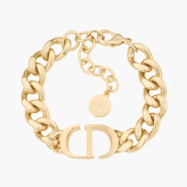 Dior Metal Bracelets WMNS Gold CD Medallion