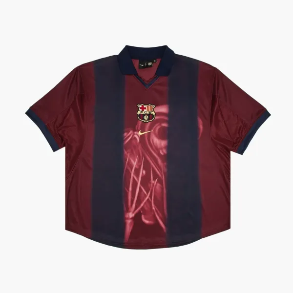 Nike FC Barcelona x Cactus Jack Retro 2000/01 Home Skeleton Jersey Red/Blue