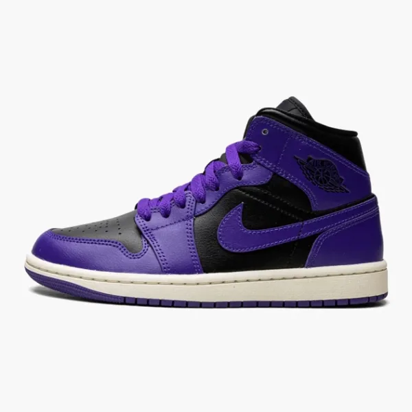 Air Jordan 1 Mid WMNS Black / Purple