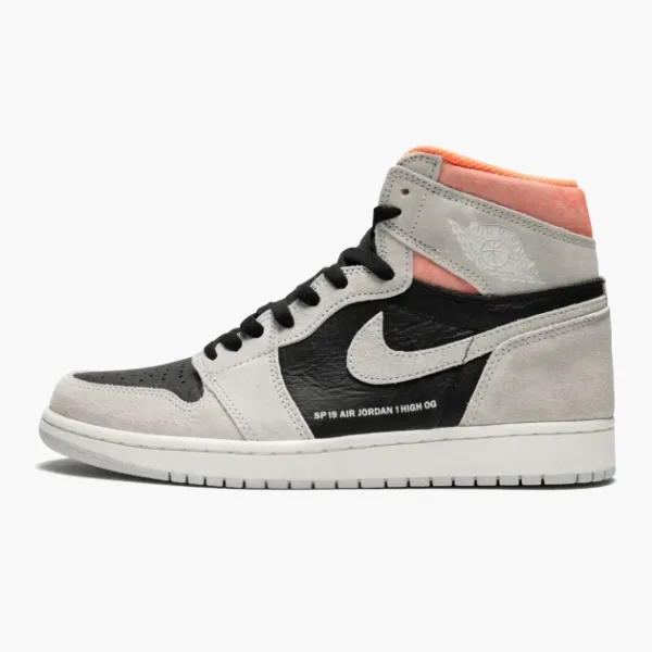 Air Jordan 1 High OG Neutral Grey / Hyper Crimson
