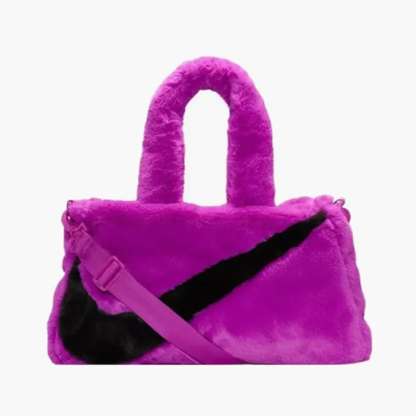 Nike Faux Fur Tote Bag Vivid Purple
