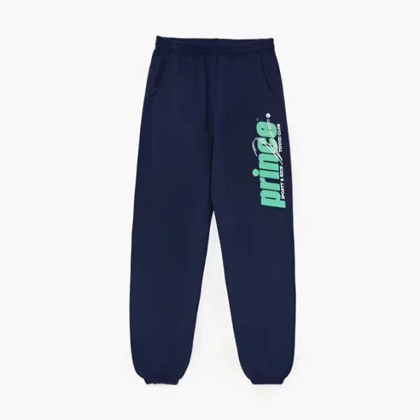 Sporty & Rich logo-printed jersey trousers Dark Blue