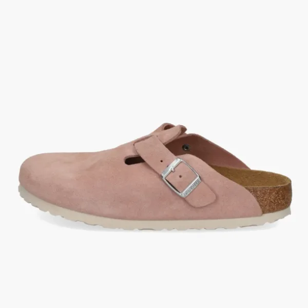Birkenstock Boston Soft Footbed Suede Pink Clay