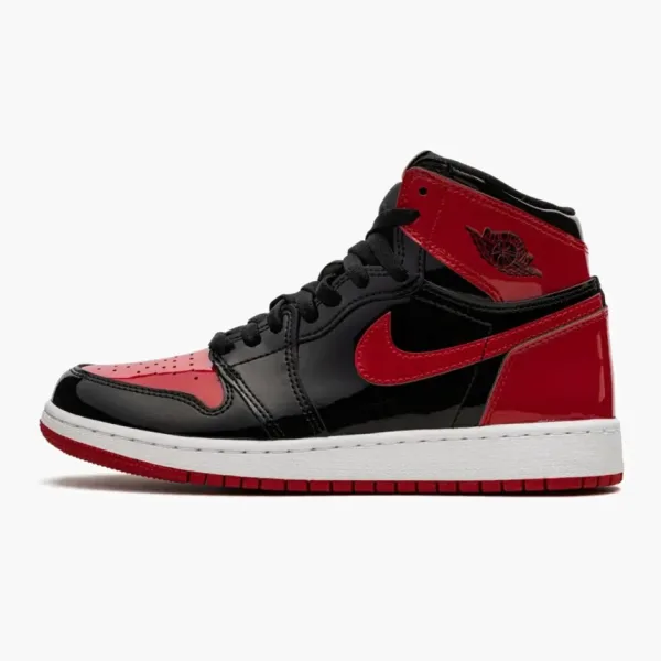 Air Jordan 1 Retro High GS Patent Bred