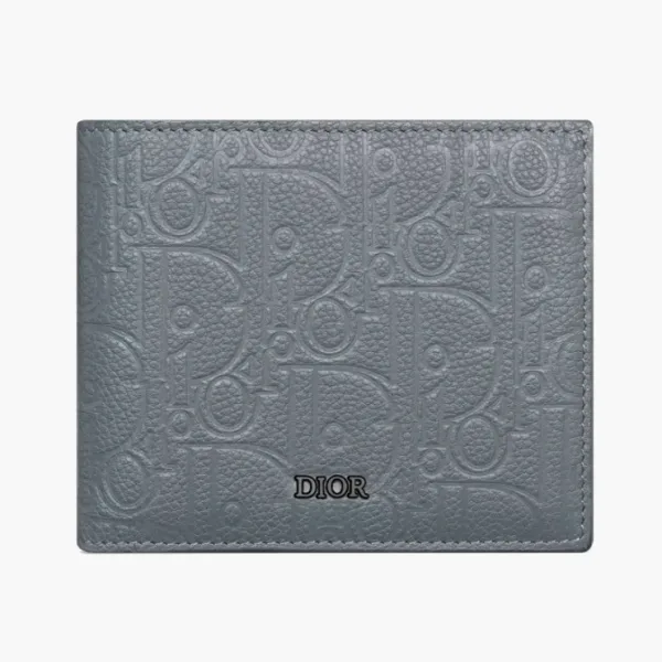 Dior Bifold Wallet Deep Gray 