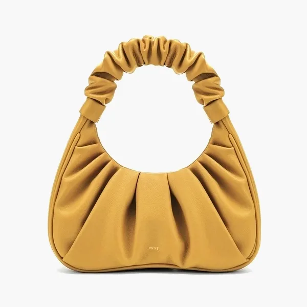 JW PEI Gabbi Ruched Hobo Handbag Gabbi Beer