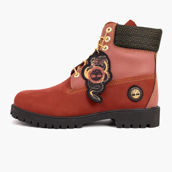 Timberland 6 Inch Lace Waterproof Boots Dark Red Nubuck