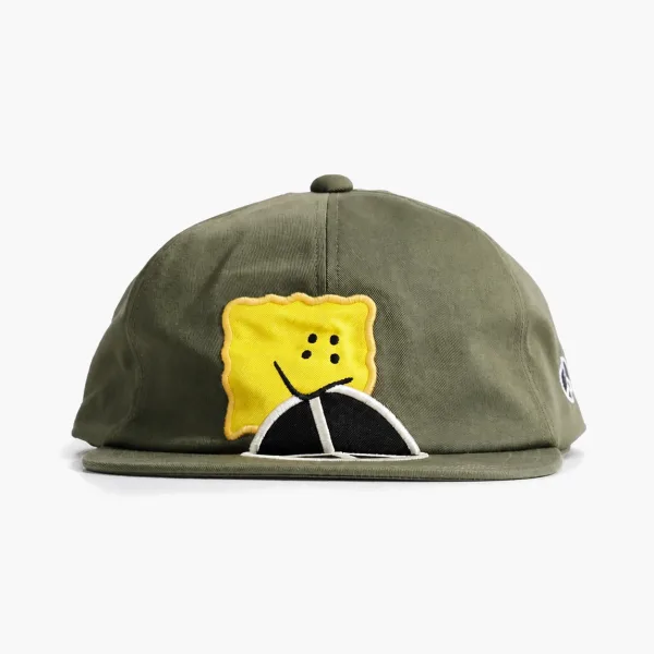 Kapital Smiley Patch Cap Olive