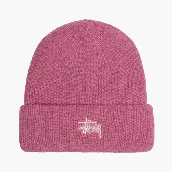 Stussy Basic Cuff Beanie Dusty Pink