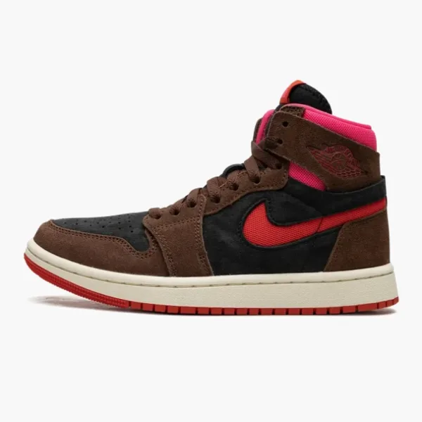 Air Jordan 1 Zoom Air CMFT WMNS Cacao Wow / Picante Red / Black / Hyper Pink