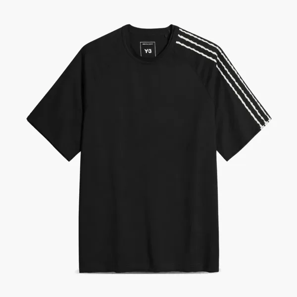 Y-3 3-Stripes Raglan Tee Black