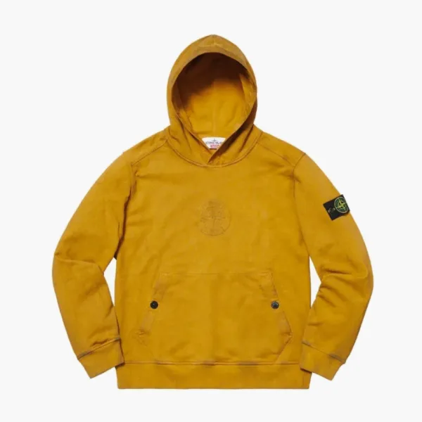 Stone Island x Supreme Hooded Sweatshirt Olive