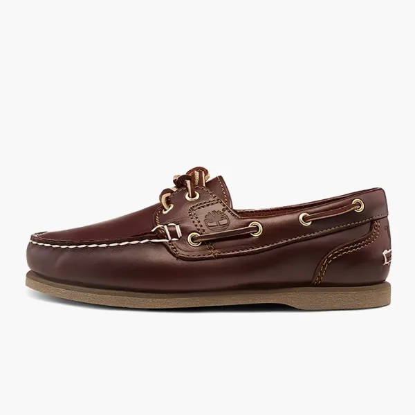Timberland Nubuck Boat Low WMNS Brown Wide