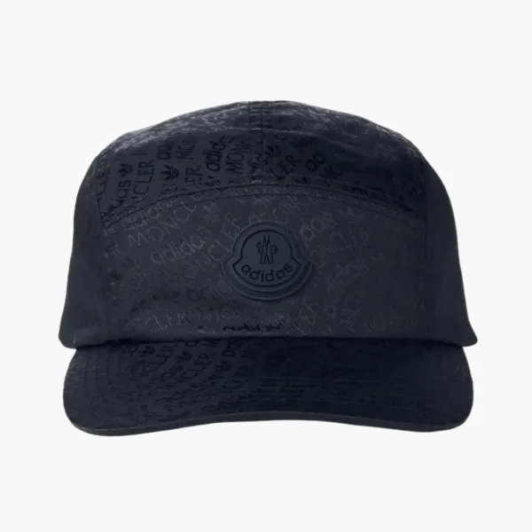 Moncler x Adidas Originals Logo Jacquard Baseballkappe Schwarz