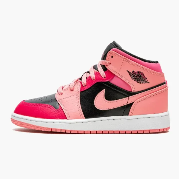 Air Jordan 1 Mid GS Coral Chalk