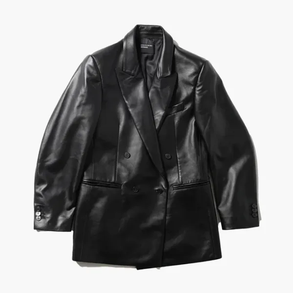 Enfants Riches Déprimés Leather Florence Evening Jacket Black