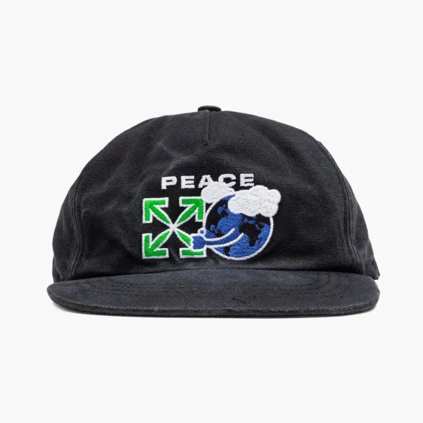 Off-White Peace Worldwide Cap Black