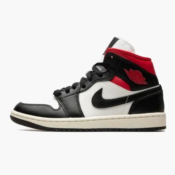 Air Jordan 1 Mid WMNS Black / Gym Red / Sail