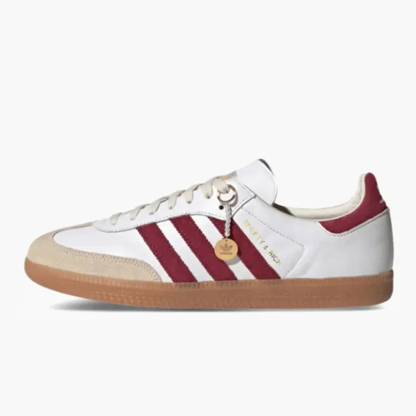 Adidas Samba Sporty & Rich White Collegiate Burgundy