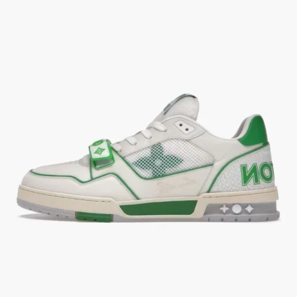 Louis Vuitton Trainer Green Mesh