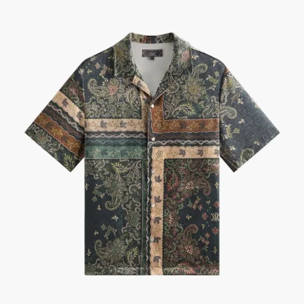 Kith Panelled Bandana Thompson Camp Collar Shirt Stadium