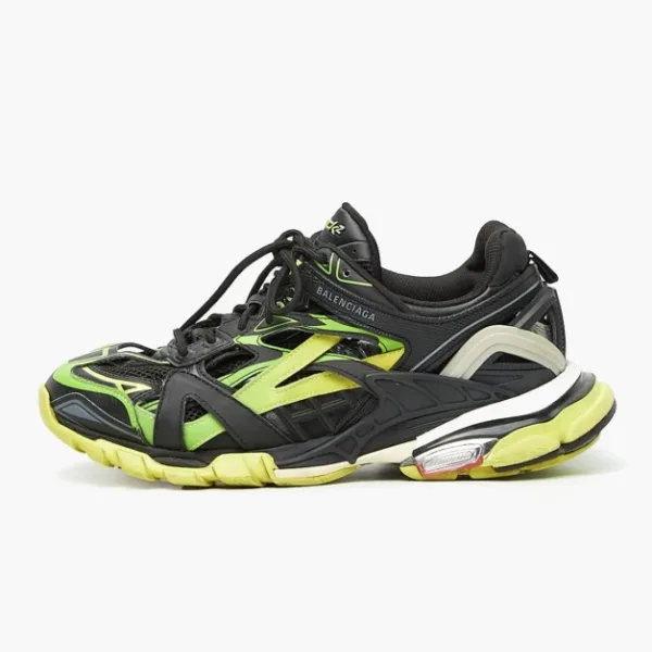 Balenciaga Track.2 Trainer Black Yellow Green