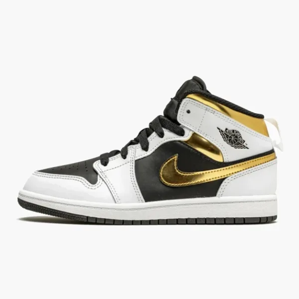 Air Jordan 1 Mid PS White / Gold