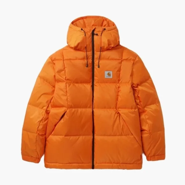 Carhartt WIP Aspen Down Puffer Jacket Orange