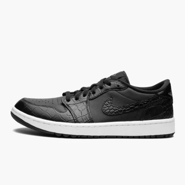 Air Jordan 1 Golf Low Black Croc