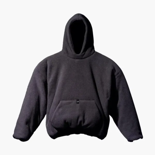 Yeezy X GAP X Balenciaga Polar Fleece Padded Hoodie Black