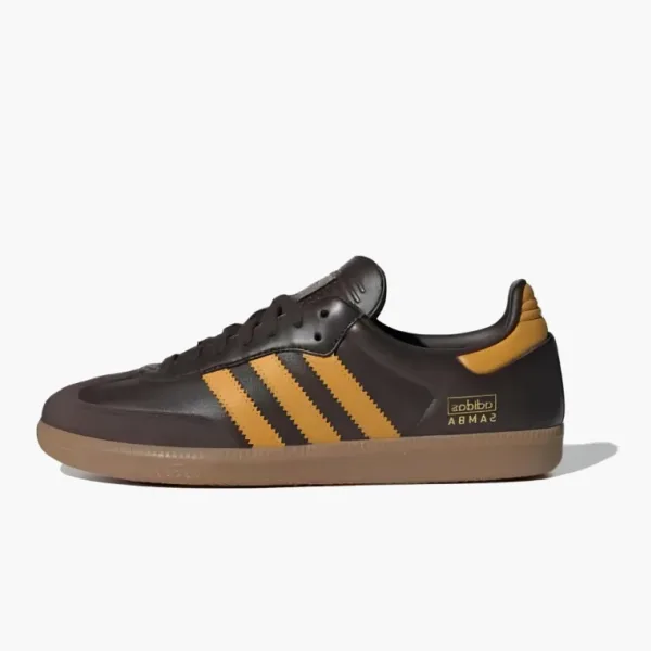 Adidas Samba OG Dark Brown Preloved Yellow