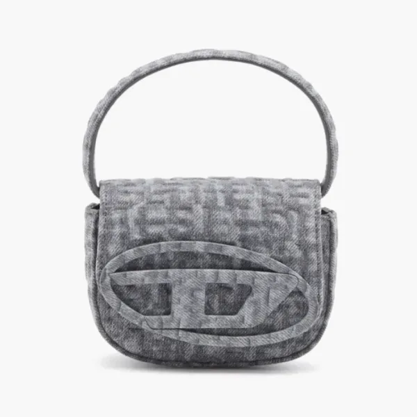 Diesel 1DR Iconic Mini Bag Monogram Denim Grey