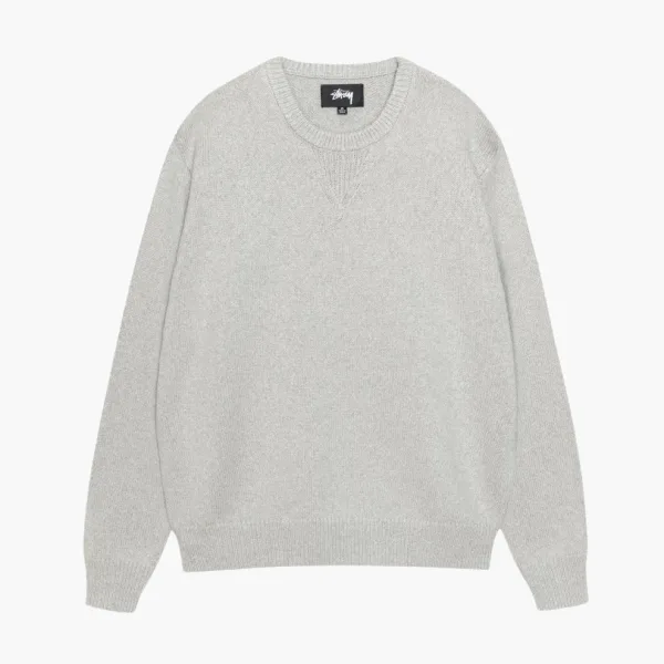 Stussy Handwritten Sweater  Heather Grey