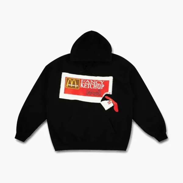 Travis Scott Cactus Jack x McDonald's Ketchup Hoodie Black