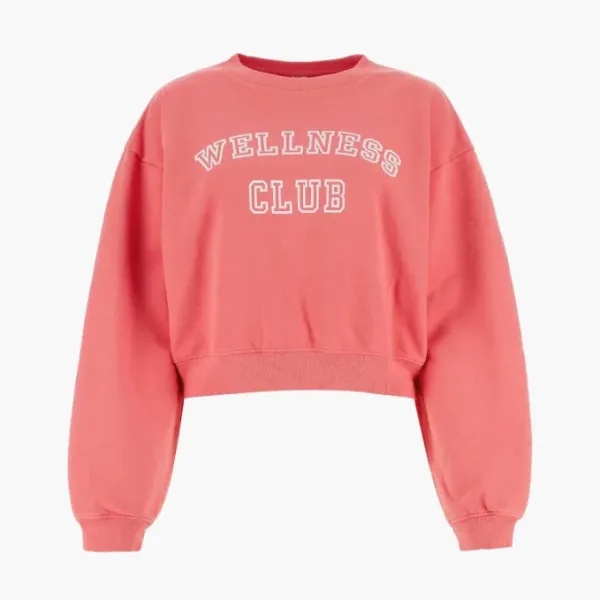 Sporty & Rich Wellness Club Crewneck Sweatshirt WMNS Pink