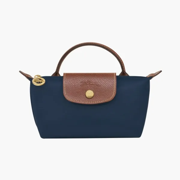 Longchamp Le Pliage Original Pouch With Handle Navy