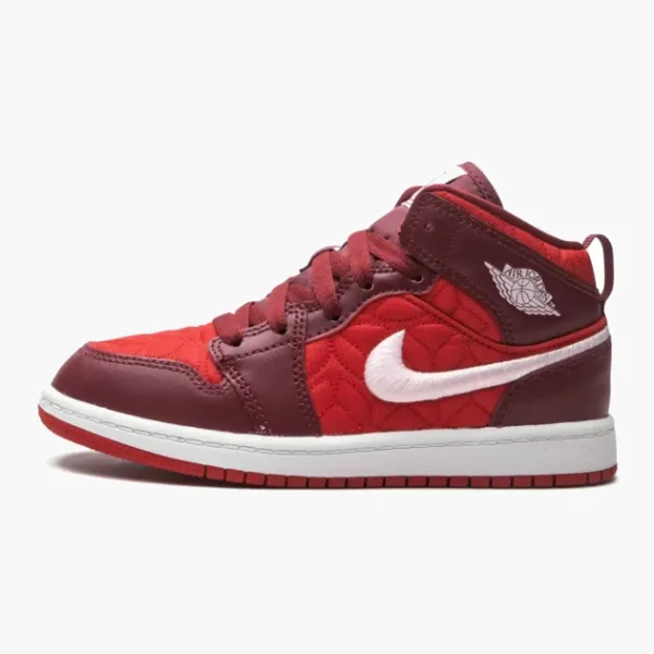 Air Jordan 1 Mid SE Red Quilt
