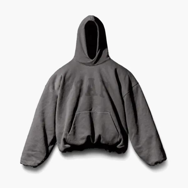 Yeezy X GAP X Balenciaga Dove Shrunken Hoodie Dark Grey