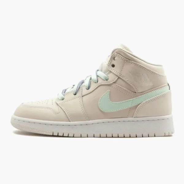 Air Jordan 1 Mid GS Multi-color Swoosh Phantom
