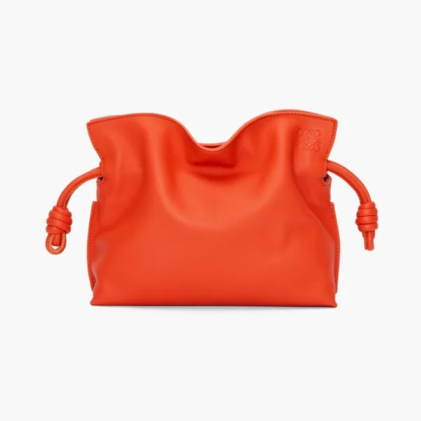 Loewe Mini Flamenco Clutch Calfskin Orange