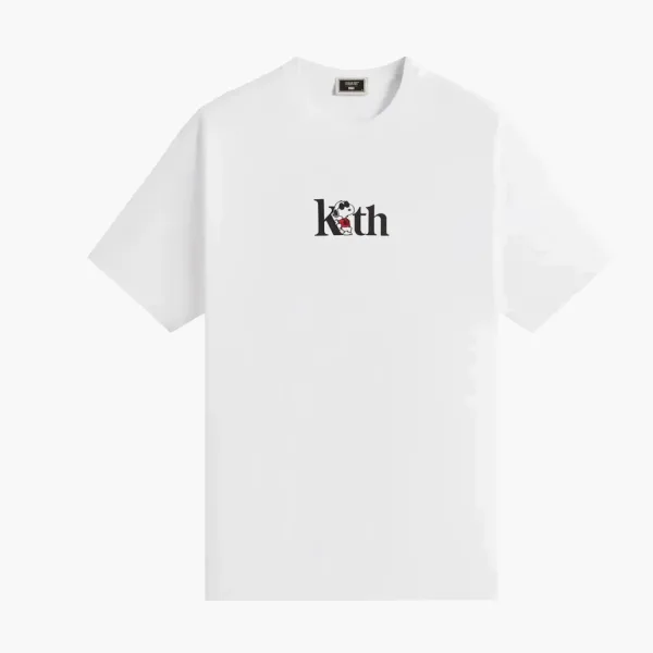 Kith For Peanuts Joe Cool Serif Tee White