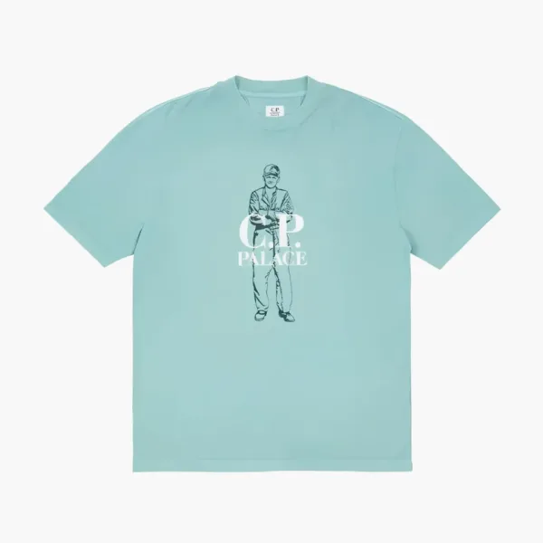 PALACE X C.P. Company T-shirt Blue