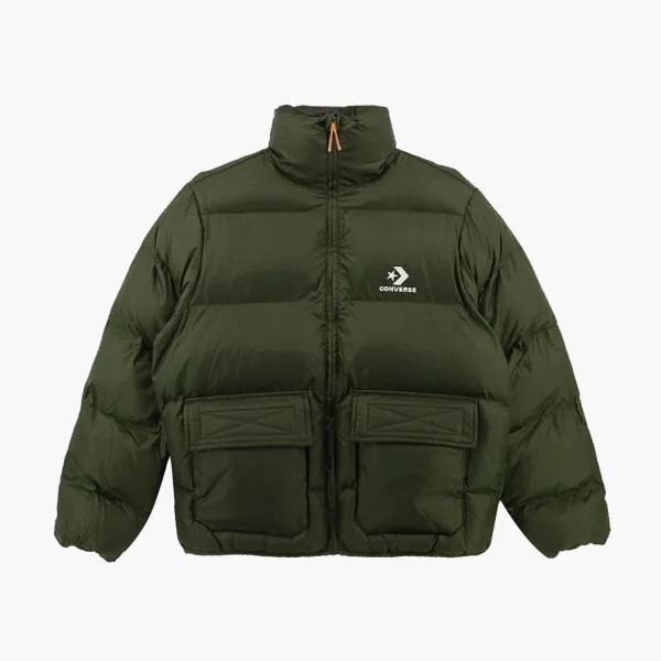 Converse Patch Pocket Puffer Jacket Green